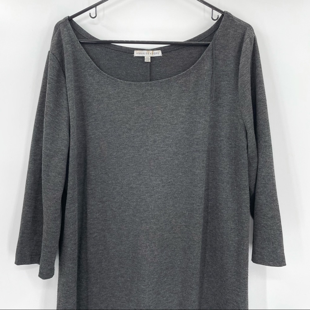 Women's Simple Dark Grey Dress - Picture 2 of 6